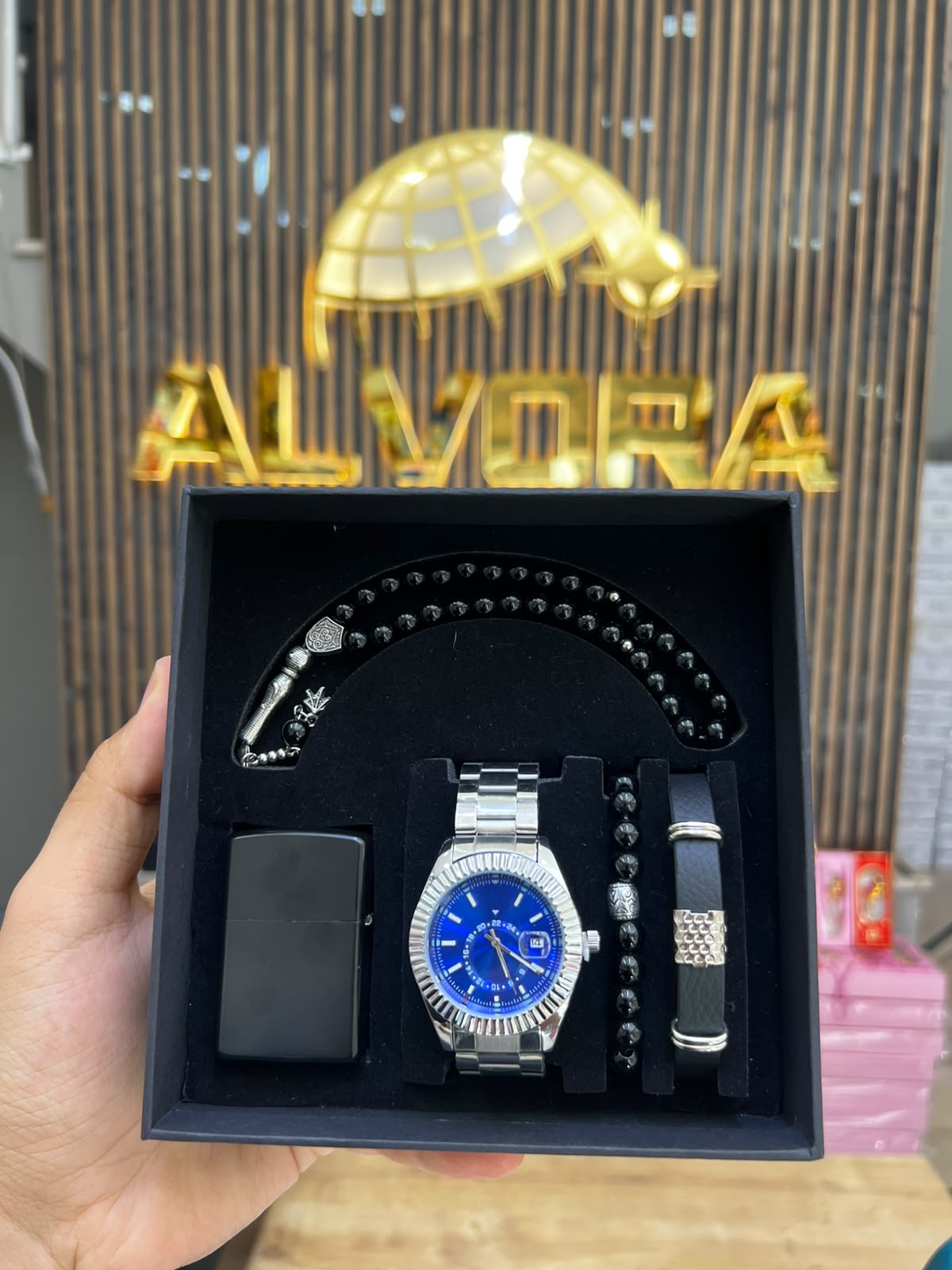KOMBİN SET 5 PARÇA ÇELİK SAAT ALV-K 167