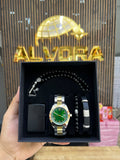 KOMBİN SET 5 PARÇA ÇELİK SAAT ALV-K 167