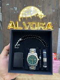 KOMBİN SET 5 PARÇA ÇELİK SAAT ALV-K 167