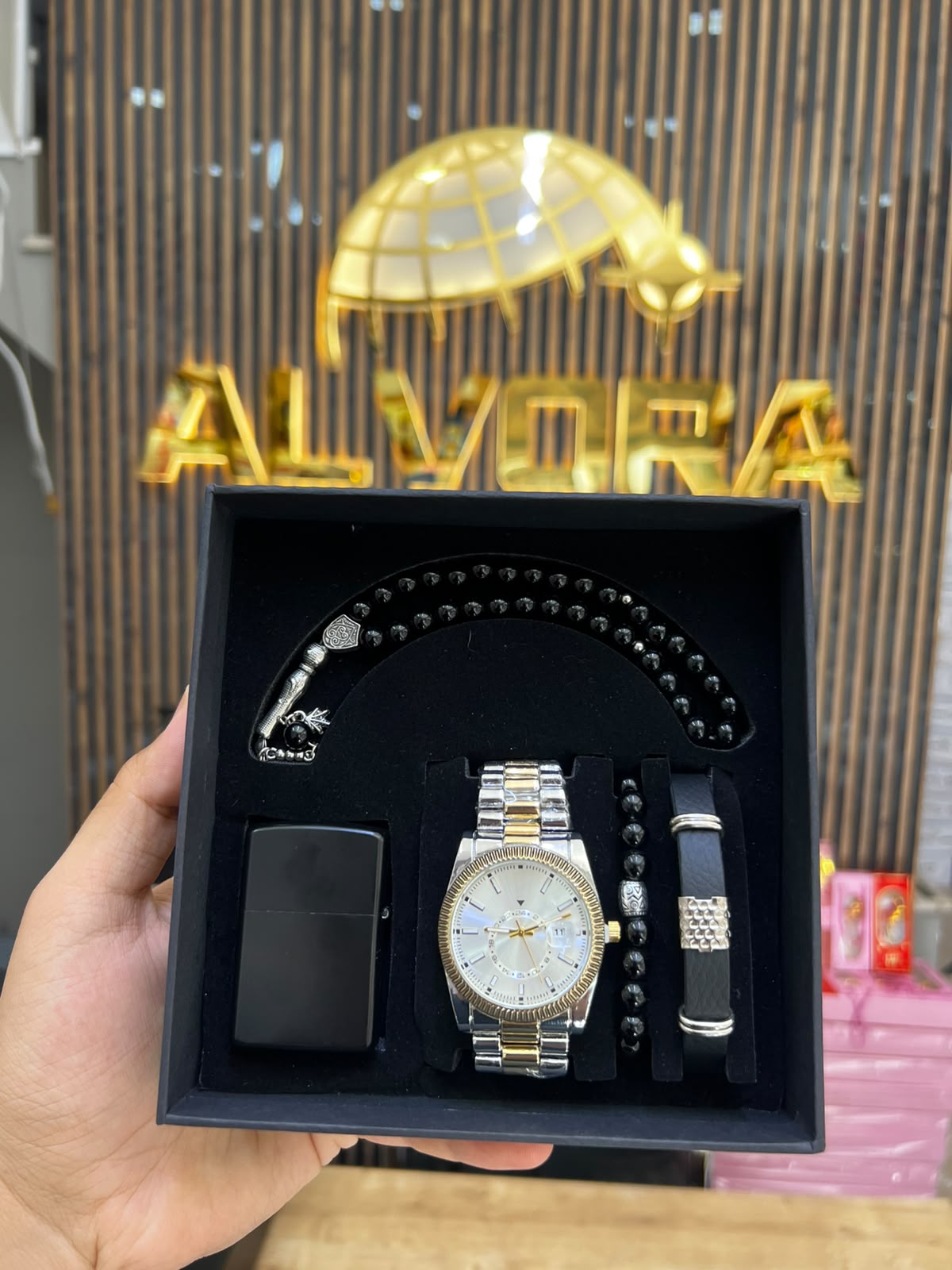 KOMBİN SET 5 PARÇA ÇELİK SAAT ALV-K 167