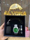 KOMBİN SET 5 PARÇA ÇELİK SAAT ALV-K 167