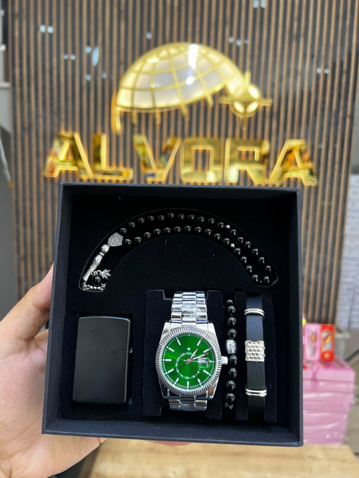 KOMBİN SET 5 PARÇA ÇELİK SAAT ALV-K 167