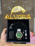 KOMBİN SET 5 PARÇA ÇELİK SAAT ALV-K 167