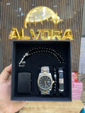 KOMBİN SET 5 PARÇA ÇELİK SAAT ALV-K 167