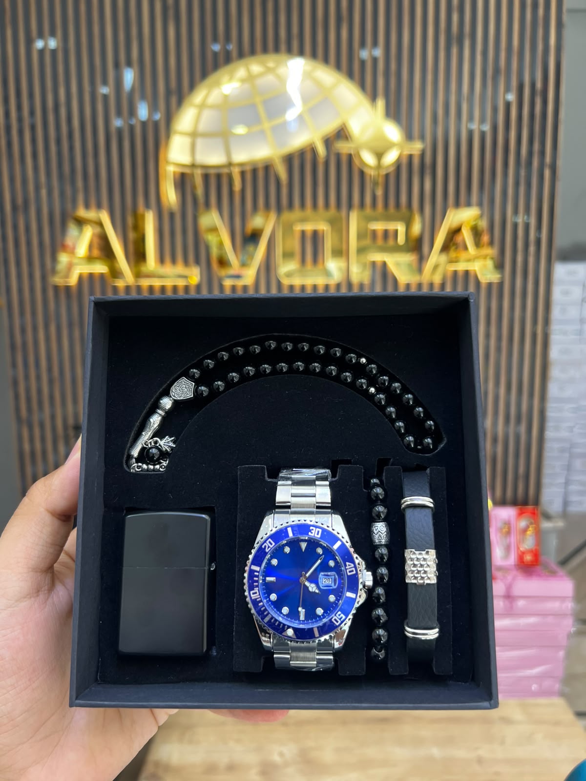 KOMBİN SET 5 PARÇA ÇELİK SAAT ALV-K 167