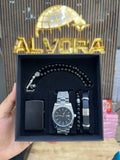 KOMBİN SET 5 PARÇA ÇELİK SAAT ALV-K 167