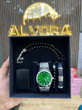 KOMBİN SET 5 PARÇA ÇELİK SAAT ALV-K 167