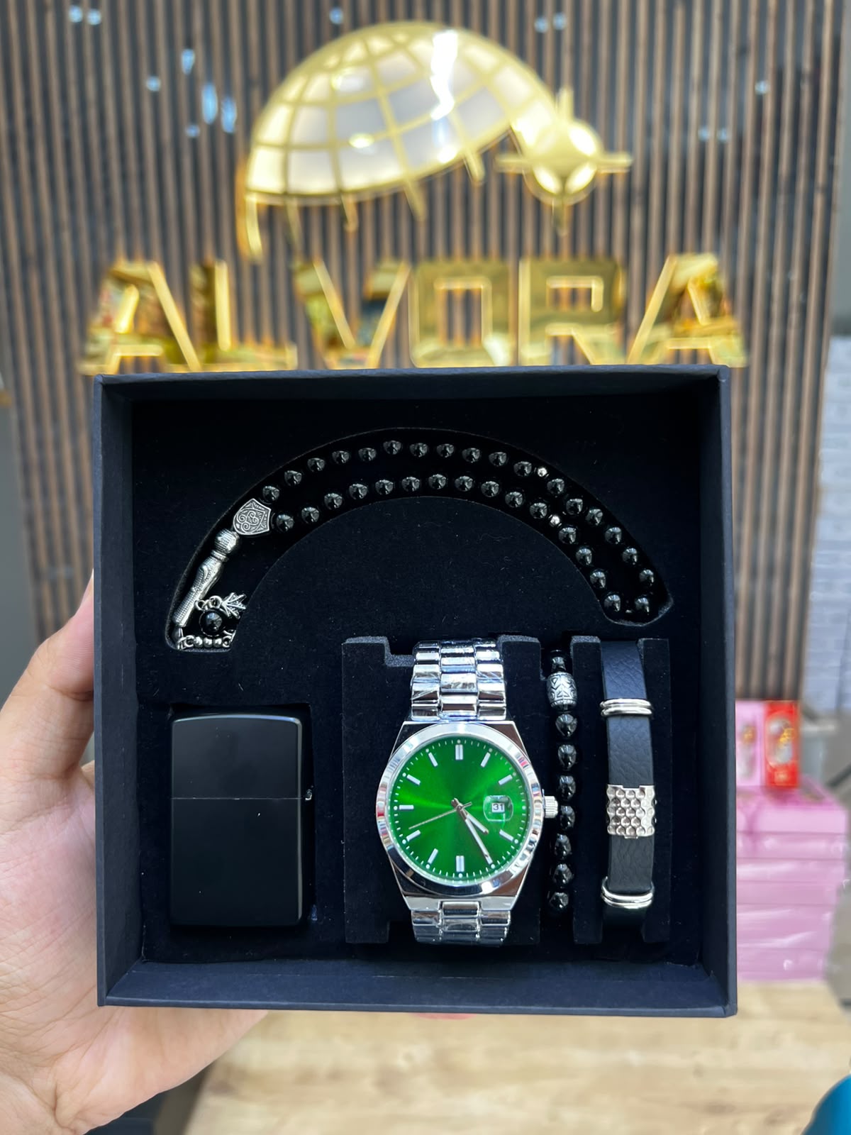 KOMBİN SET 5 PARÇA ÇELİK SAAT ALV-K 167