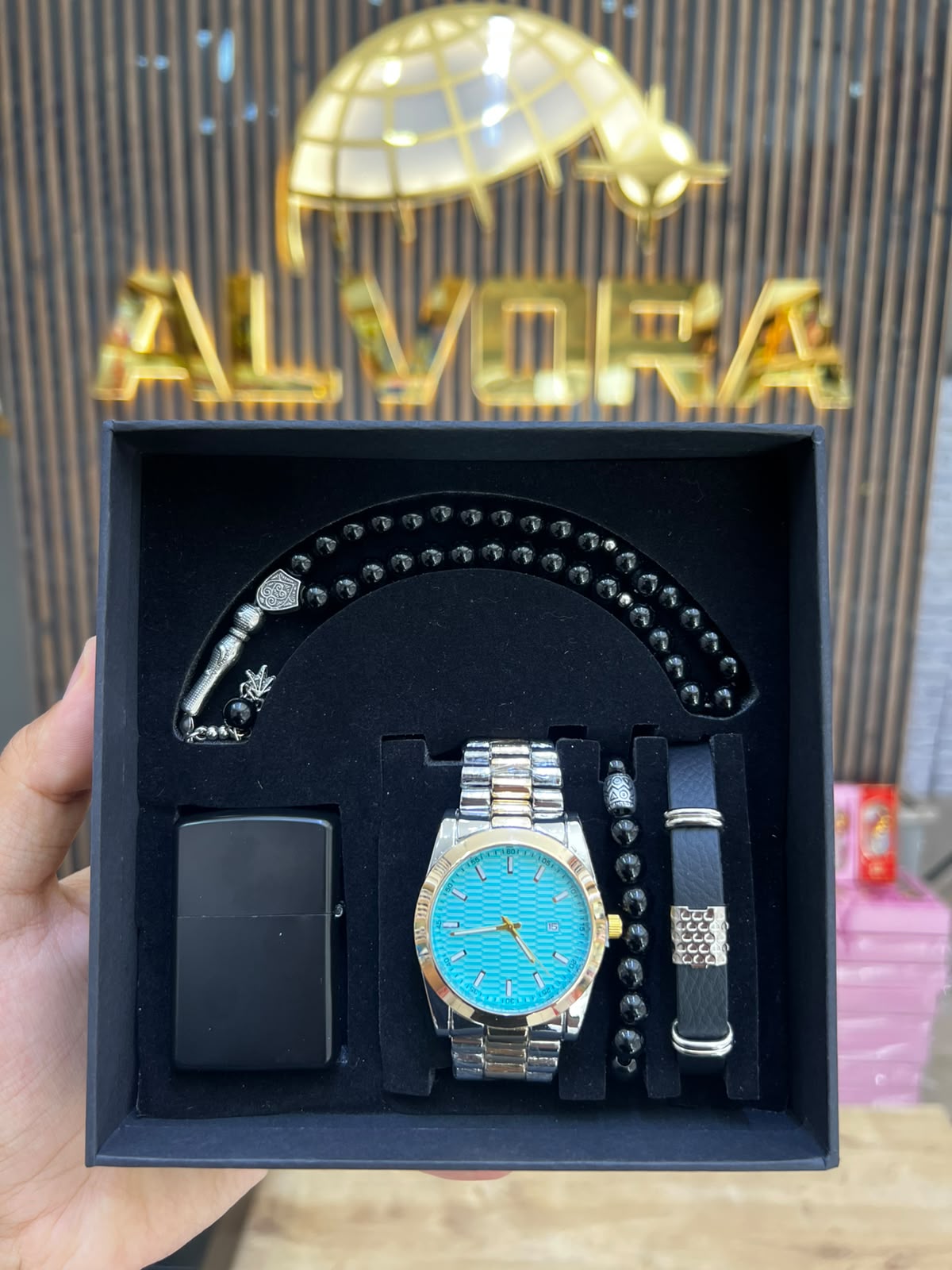 KOMBİN SET 5 PARÇA ÇELİK SAAT ALV-K 167