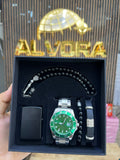 KOMBİN SET 5 PARÇA ÇELİK SAAT ALV-K 167
