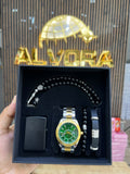 KOMBİN SET 5 PARÇA ÇELİK SAAT ALV-K 167