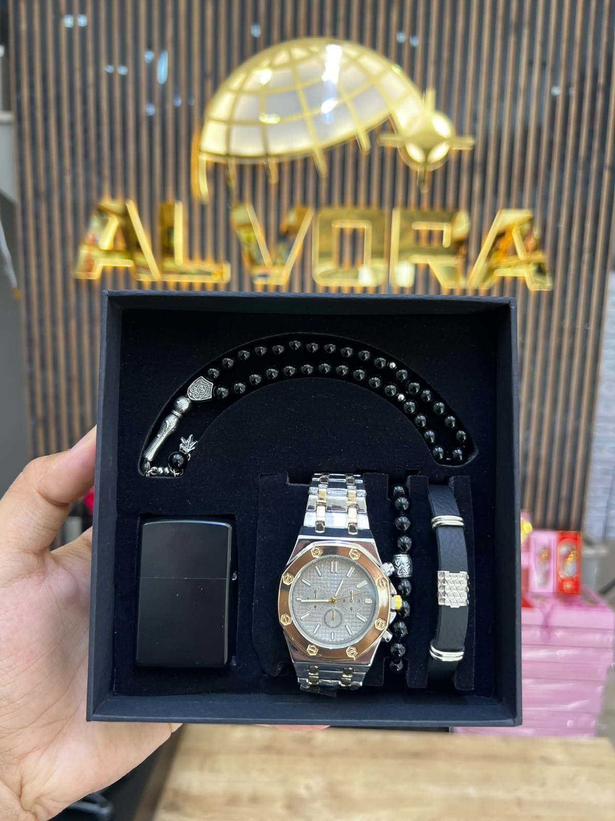 KOMBİN SET 5 PARÇA ÇELİK SAAT ALV-K 167