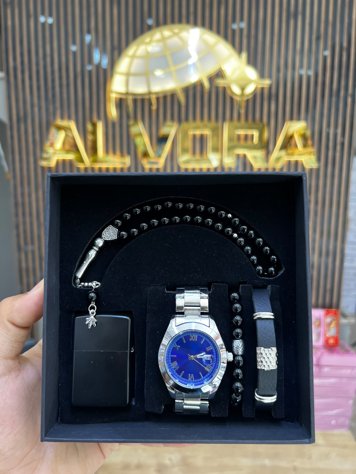 KOMBİN SET 5 PARÇA ÇELİK SAAT ALV-K 167