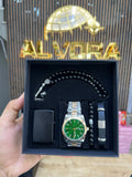 KOMBİN SET 5 PARÇA ÇELİK SAAT ALV-K 167
