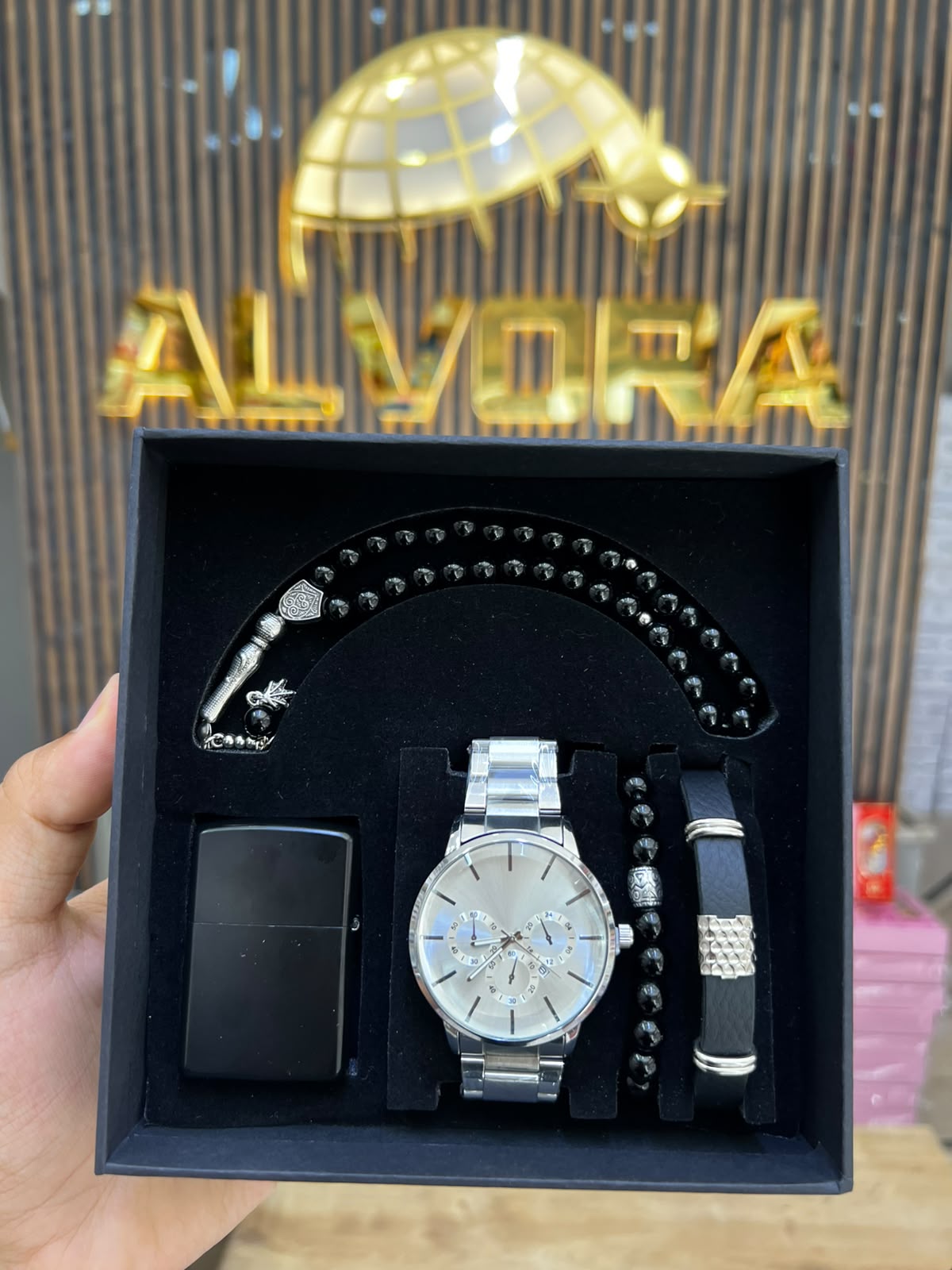 KOMBİN SET 5 PARÇA ÇELİK SAAT ALV-K 167