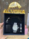 KOMBİN SET 5 PARÇA ÇELİK SAAT ALV-K 167