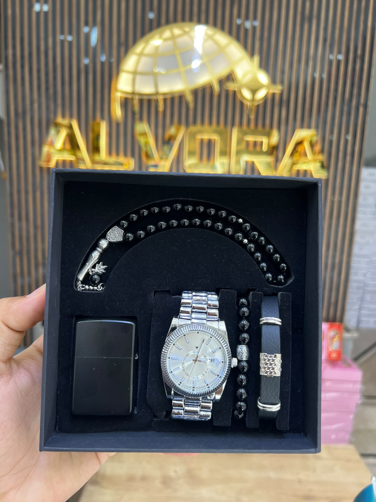 KOMBİN SET 5 PARÇA ÇELİK SAAT ALV-K 167