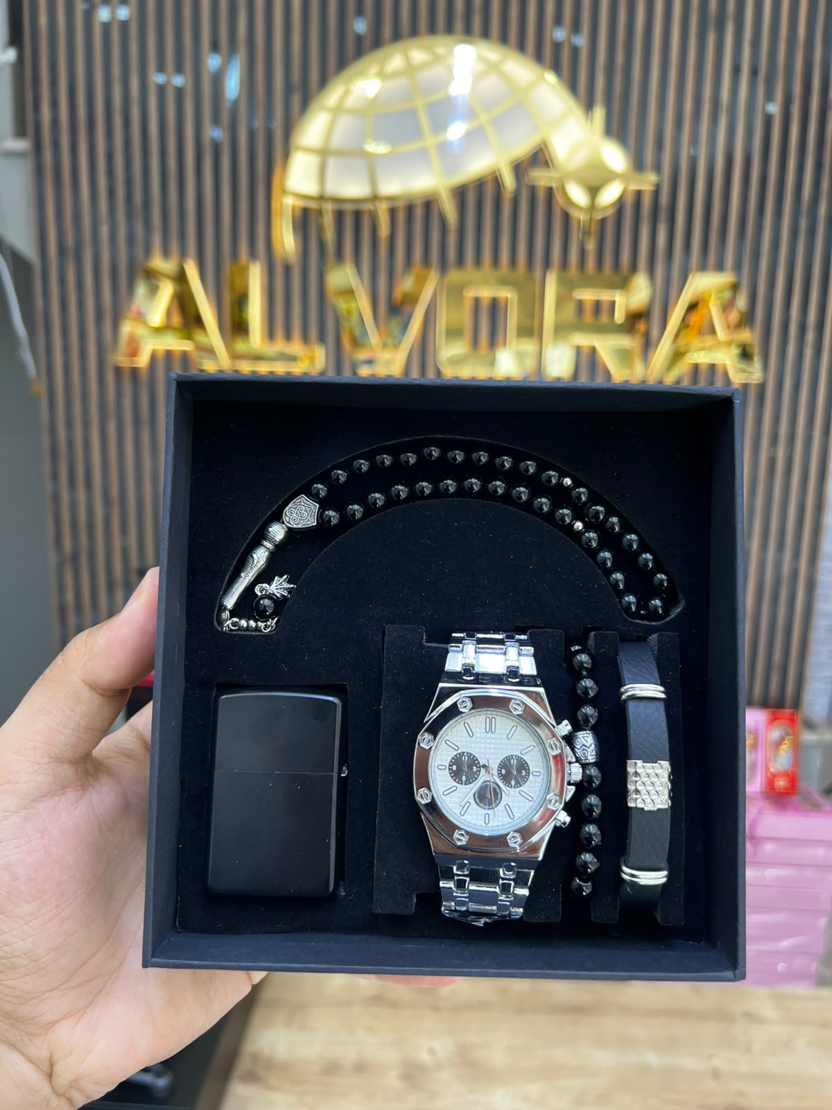 KOMBİN SET 5 PARÇA ÇELİK SAAT ALV-K 167
