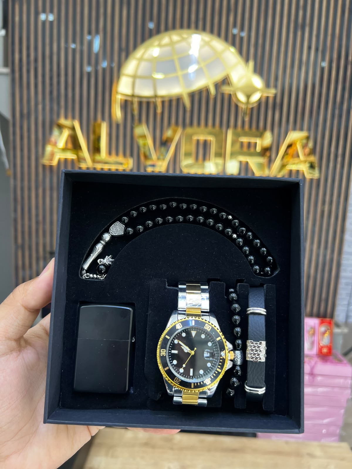 KOMBİN SET 5 PARÇA ÇELİK SAAT ALV-K 167