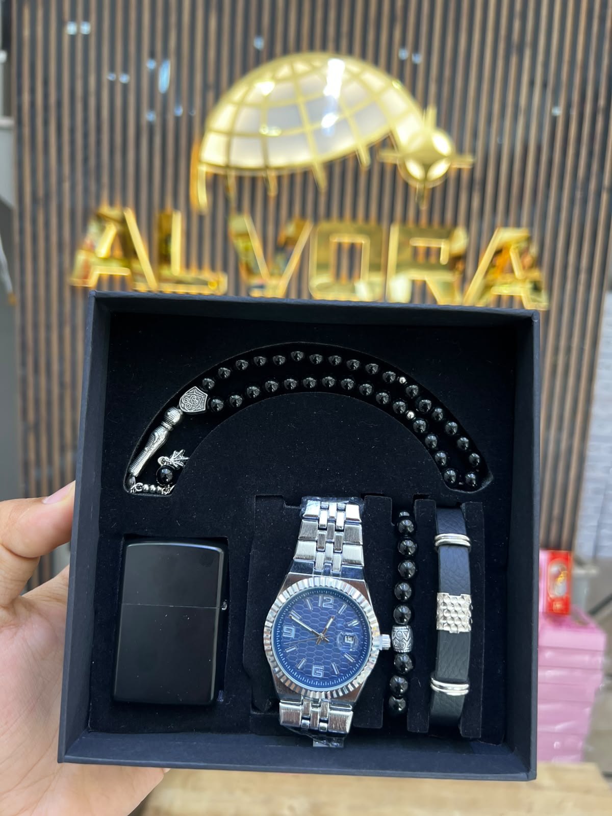 KOMBİN SET 5 PARÇA ÇELİK SAAT ALV-K 167