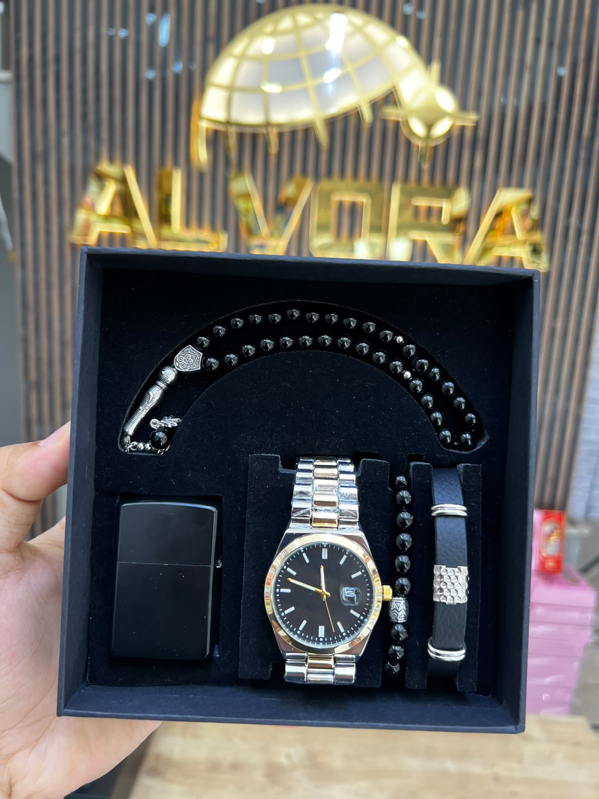 KOMBİN SET 5 PARÇA ÇELİK SAAT ALV-K 167