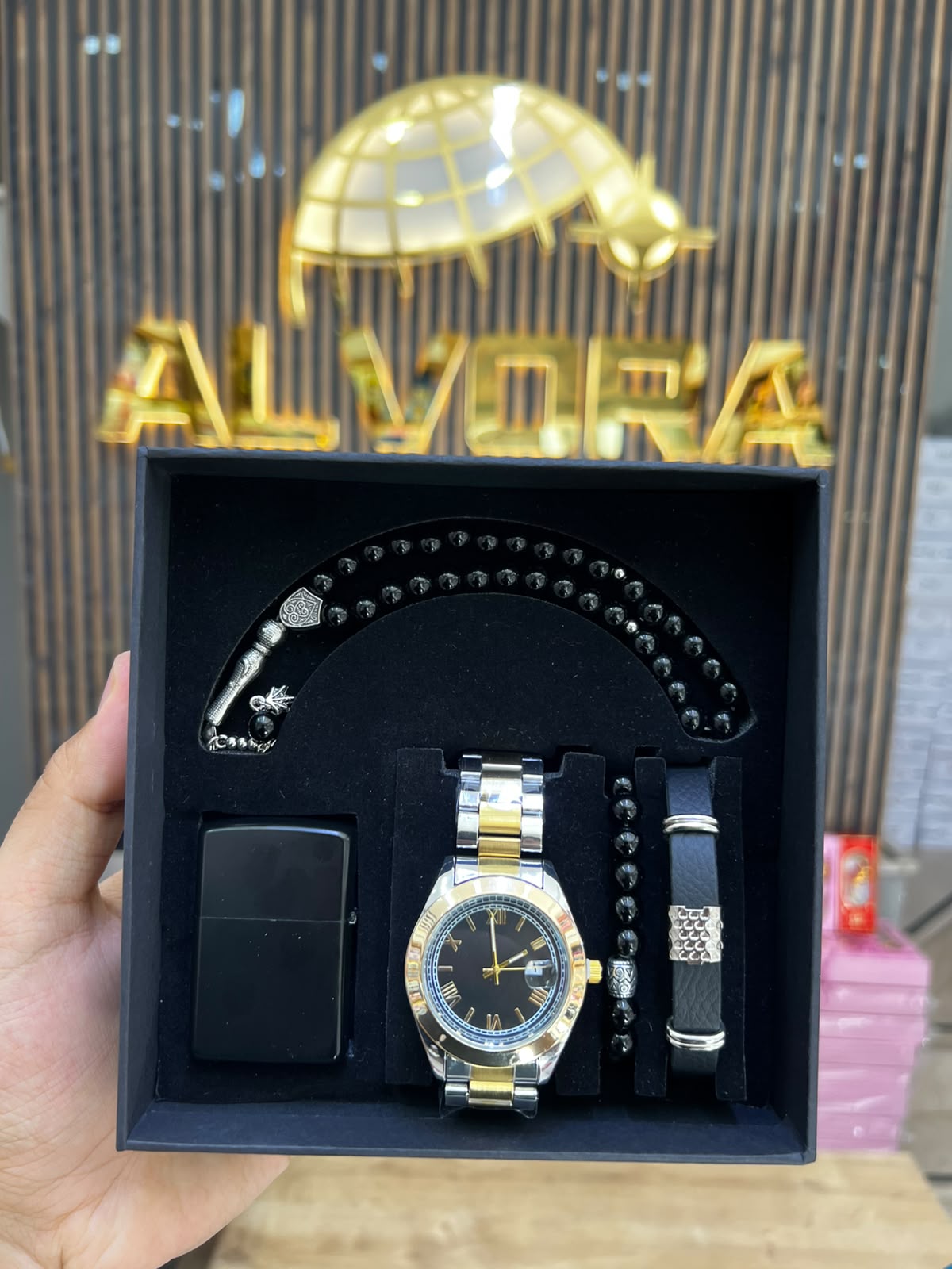 KOMBİN SET 5 PARÇA ÇELİK SAAT ALV-K 167