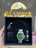 KOMBİN SET 5 PARÇA ÇELİK SAAT ALV-K 167