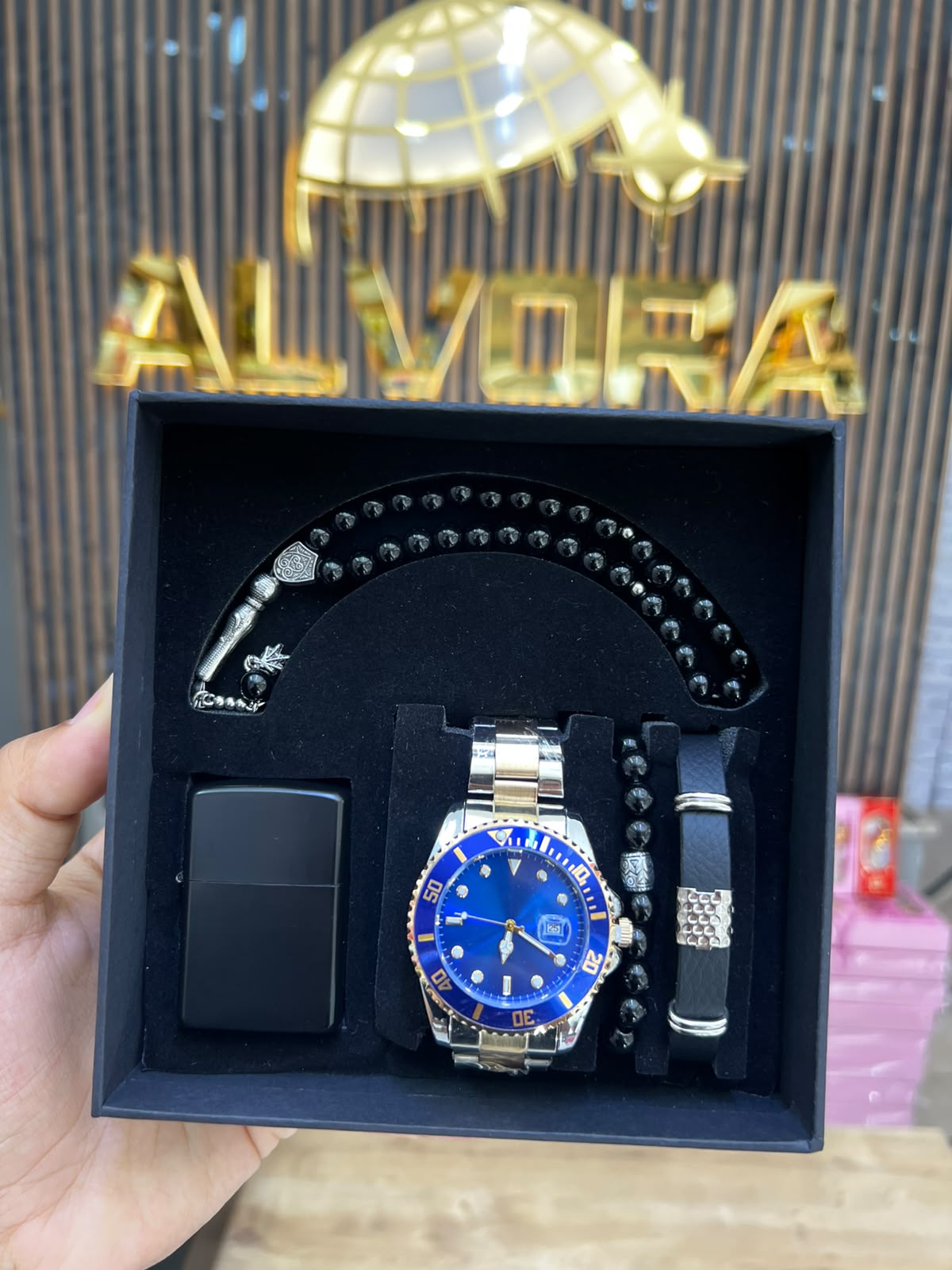 KOMBİN SET 5 PARÇA ÇELİK SAAT ALV-K 167