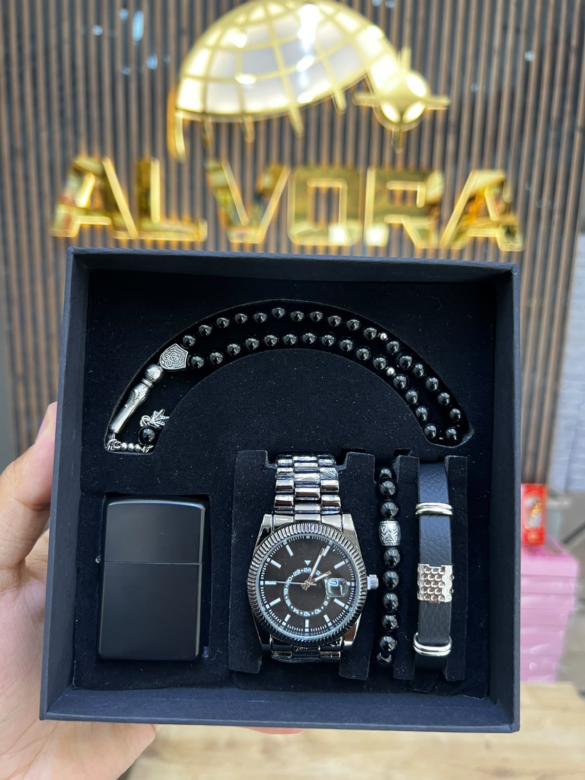 KOMBİN SET 5 PARÇA ÇELİK SAAT ALV-K 167