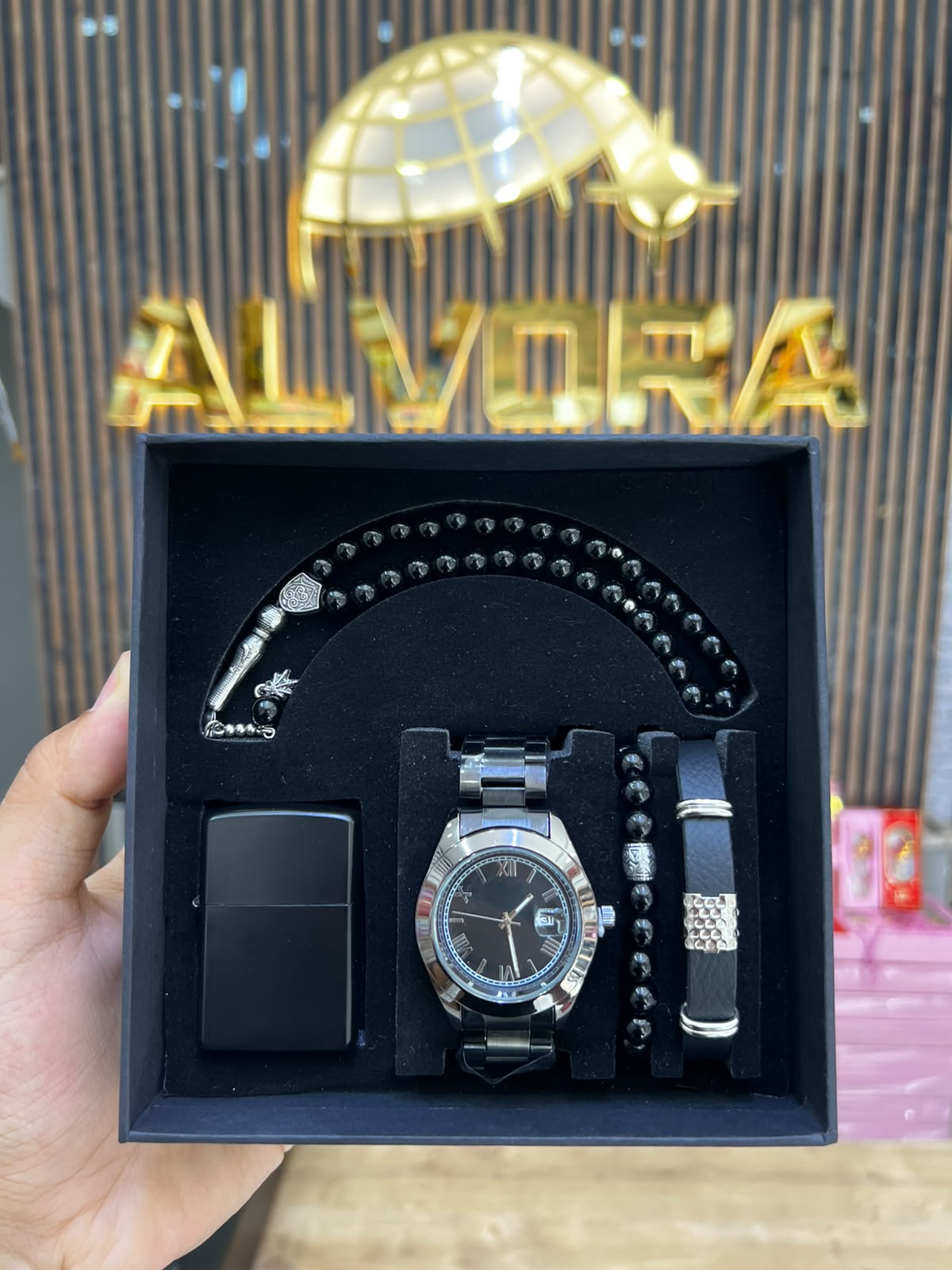 KOMBİN SET 5 PARÇA ÇELİK SAAT ALV-K 167